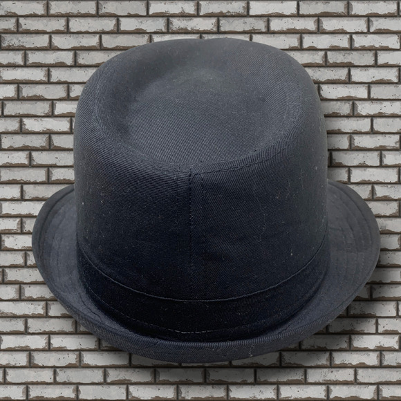 Bio Domes Sz L/XL Black Fedora Gangster Hat Trilby Cuban 100% Cotton - Picture 3 of 6